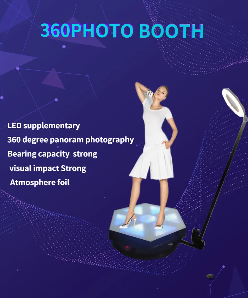 360° Slow Motion Rotating Photo Booth With Intelligent Operation And