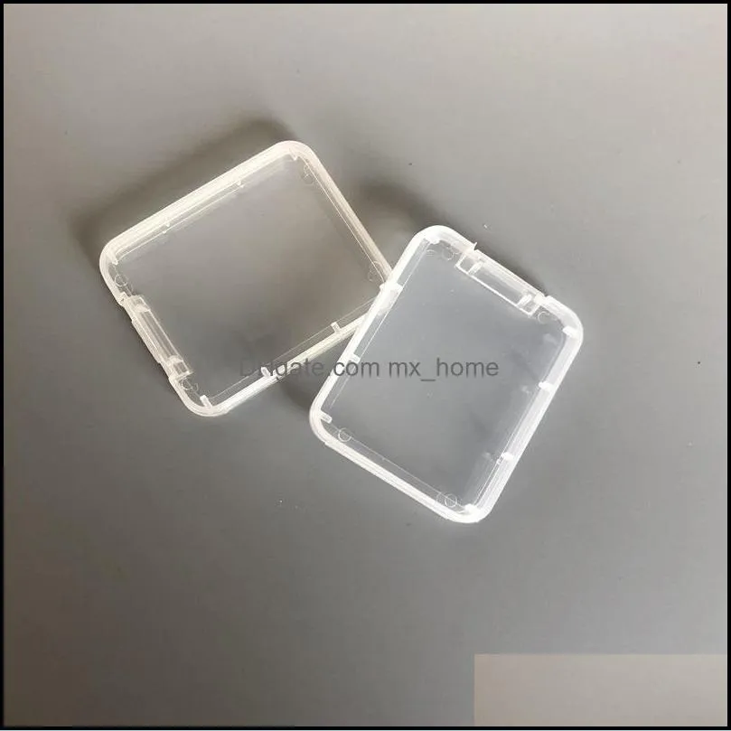 New Protection Case Card Container Memory Card Boxes CF Cards Tool Plastic Transparent Storage Box Mini CF Card Easy To Carry Box