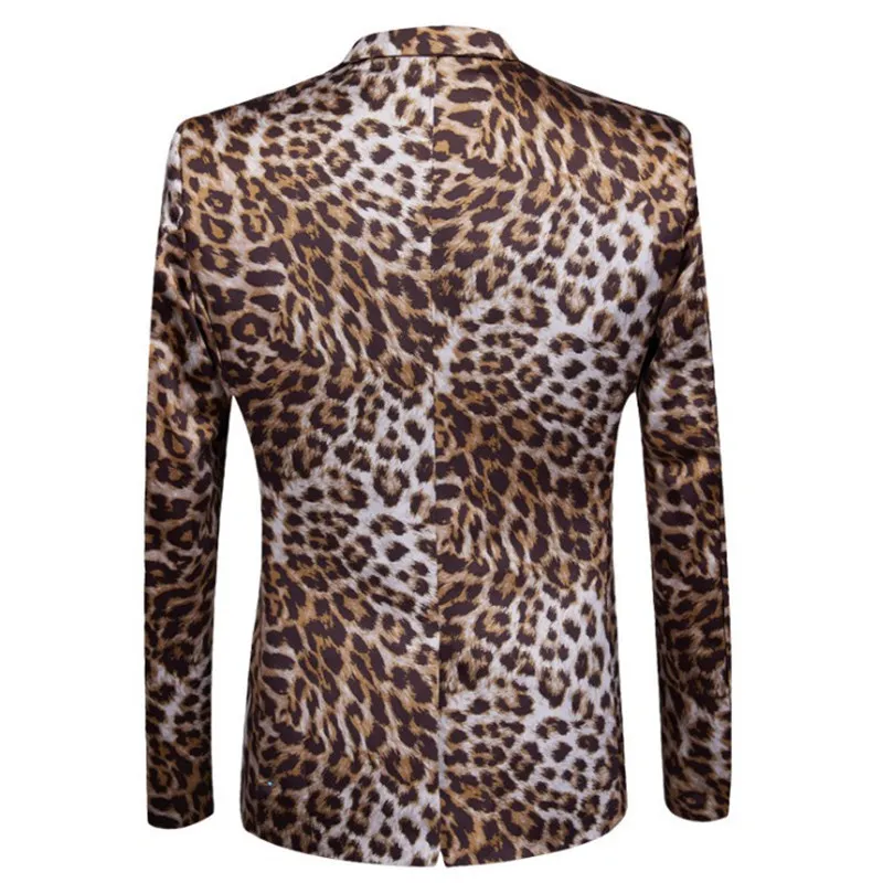 Mens leopard print blazer shop