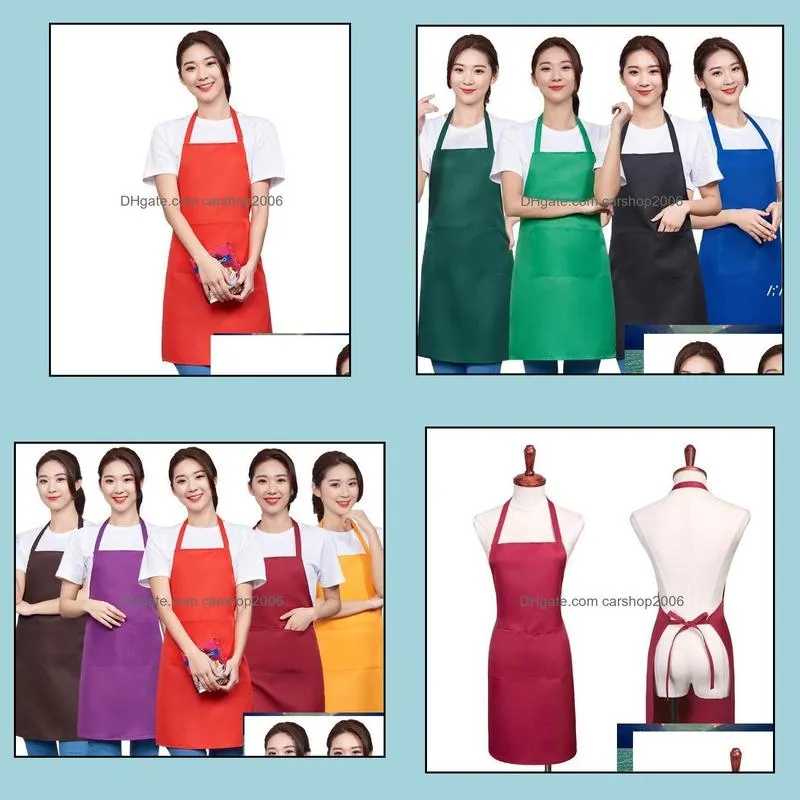 new black cooking baking aprons kitchen apron restaurant aprons for women home sleeveless apron paf14434