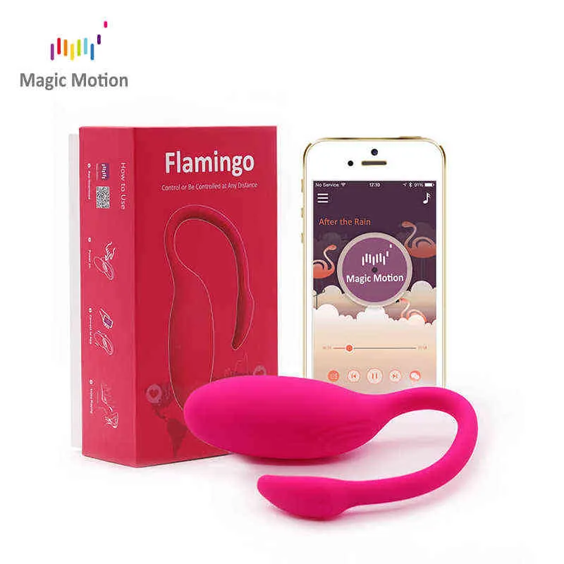 NXY Vibrators Magic Motion G Spot Sex Toy Clitoris Vibrator App Flamingo Afstandsbediening Smart Vagina Massager voor Vrouw 0411