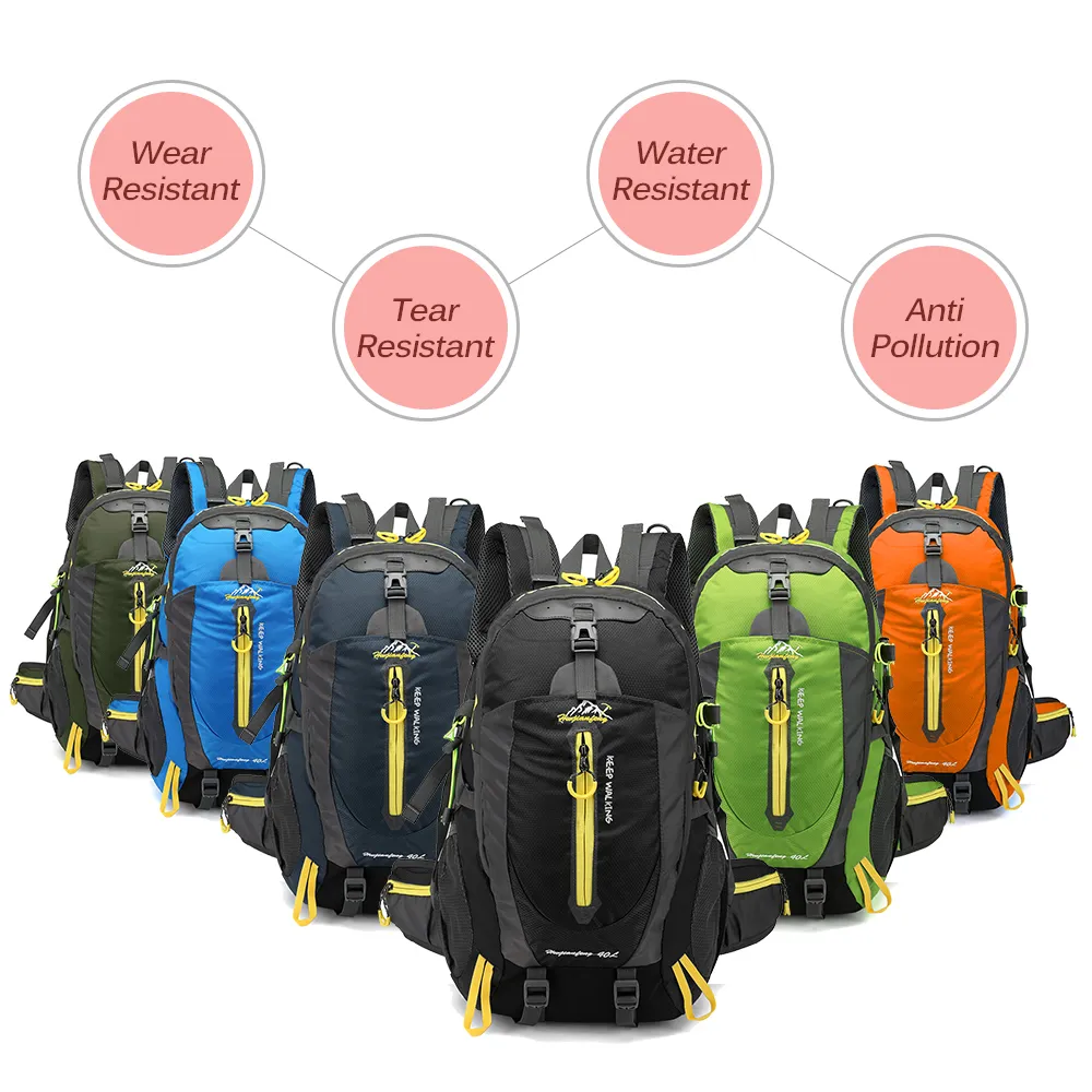 40L Waterproof Backpack For Men And Women Ideal For Climbing Hiking Trekking And Outdoor Sports With Camera Tripod Compartment From Ykj official store 14.36 DHgate.Com