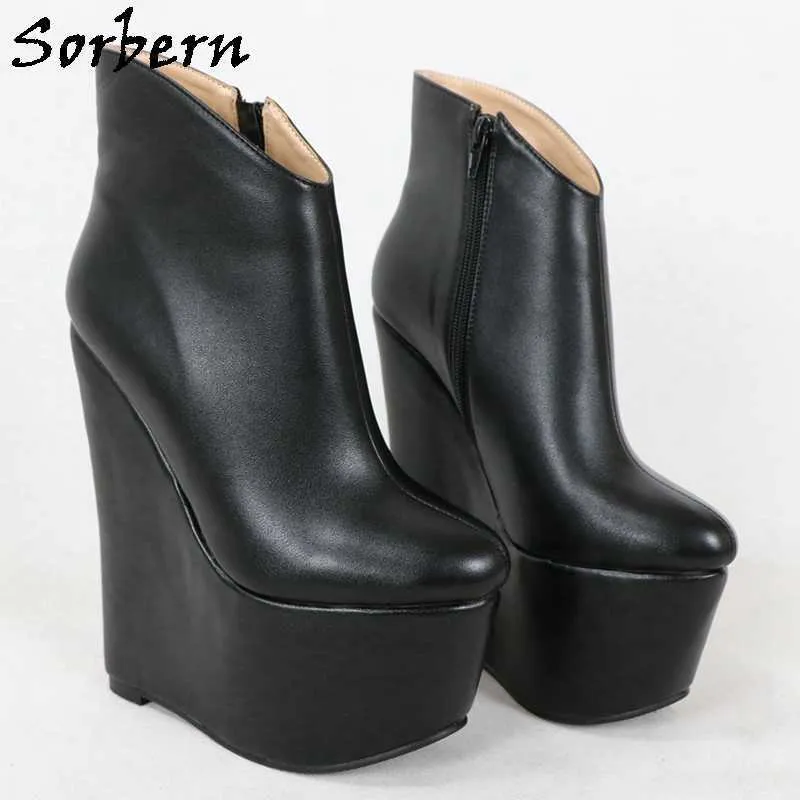 Ladies wedge heel ankle boots cheap