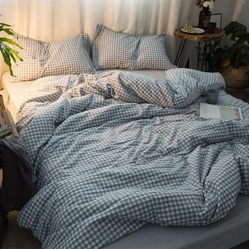 Sängkläder sätter hem textil nordisk täcke omslag kudde fall lakan ab side quilt pojke barn tonåring flickor set king queenbedding