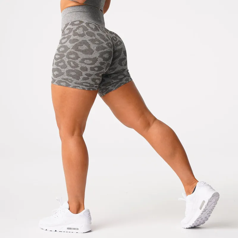 Wild Thing Leopard Seamless Spandex High Waisted Athletic Shorts For Women  Elastic, Breathable, And Hip Lifting For Fitness, Running, Sports Style  220630 From Huang02, $10.02