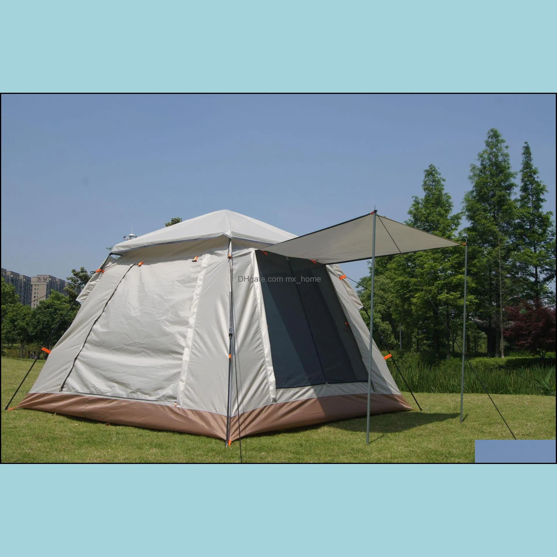 outdoor shade tents 4 5 people automatically open tents to increase and thicken outdoors camping home-tents