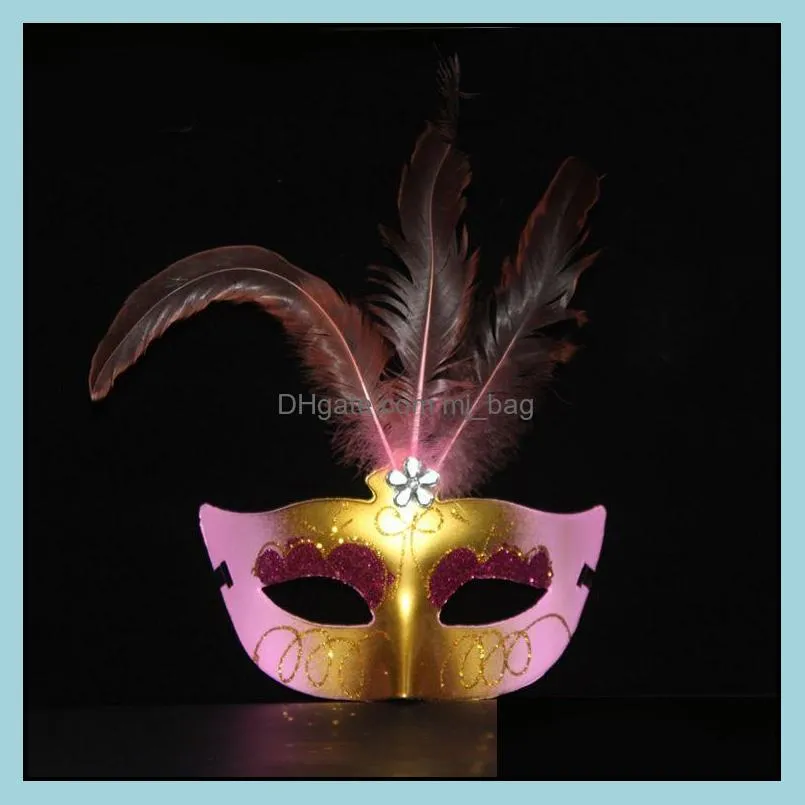 wholesale feather party mask masquerade halloween carnival masks dress costume lady gifts