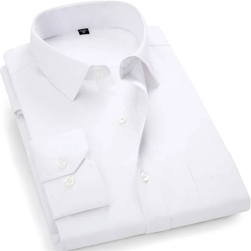 Camicia di cotone bianco da uomo di marca manica lunga maschile button down camicie eleganti business casual slim fit camisa da lavoro GT01 220330