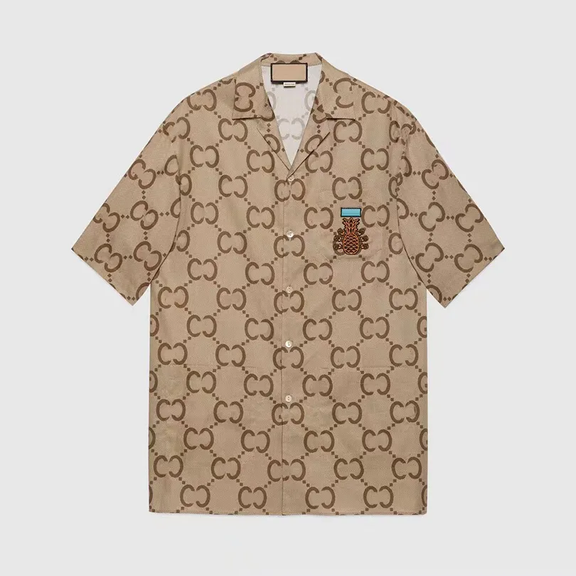 22ss 디자이너 남성 비즈니스 셔츠 봄 여름 패션 캐주얼 Tshirt 거리 힙합 남자 셔츠 인쇄 패턴 남여 M-3XL