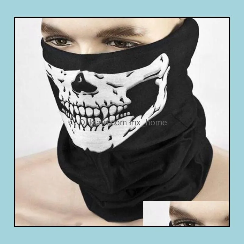 hip hop ride mask fashion skull printed bandanas headscarf riding face mask sport magic headband tube neck face headscarves 40 design