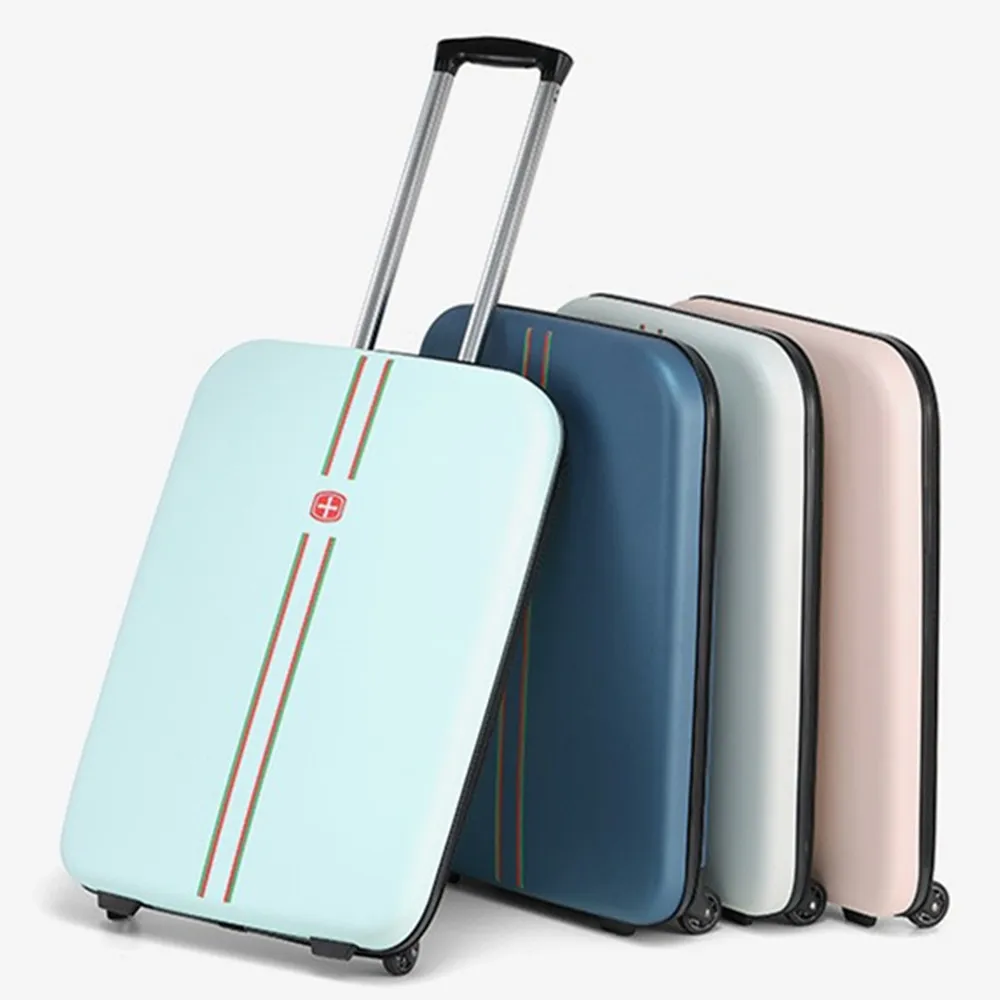 Torby zewnętrzne torby na jaskółce 20 24 -calowe układanie wózka wózka walizka walizka walizka kurcząca bagaż rozszerzenie bagażu na zewnątrz bagażowy laptop torebka torebka sport