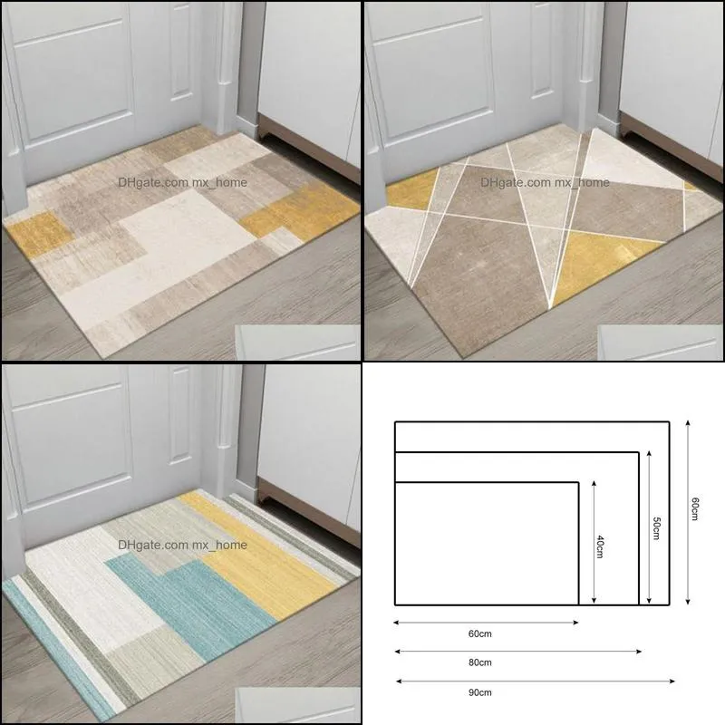 Living room rugs bedroom bathroom door mat foot mat Carpet in the living room no-slip Carpet Absorbent Shower Bath mat 220329