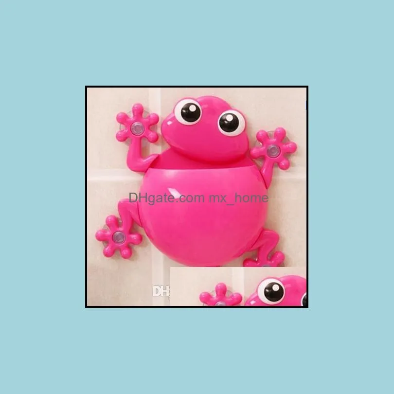 NEW Bathroom Tool Cartoon Gecko Model Toothbrush Toothpaste Holder Sucker Type Toothbrush Holder