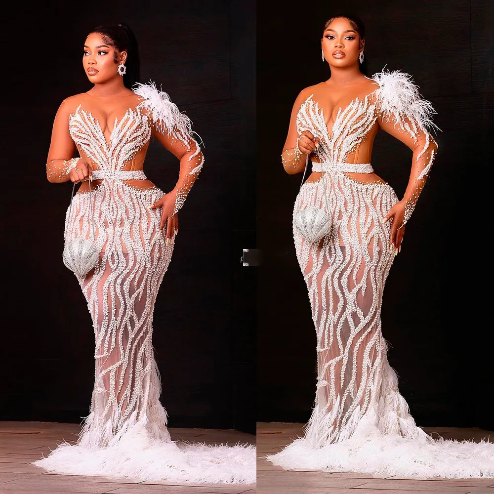 Robe de soirée blanche pailletée outlet