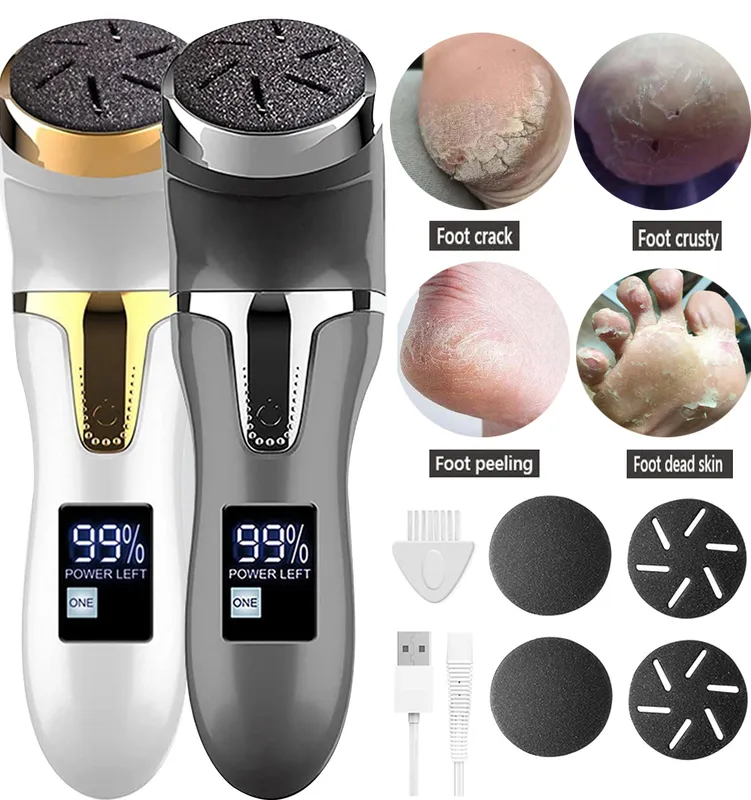 Electric Foot File Rechargeable Waterproof Hard Skin Remover Foot With