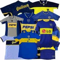 Retro classic Boca juniors soccer jerseys 1981 1995 96 97 98 99 2000 2001 2002 2005 2009 2010 11 12 ROMAN PALERMO MARADONA football shirt