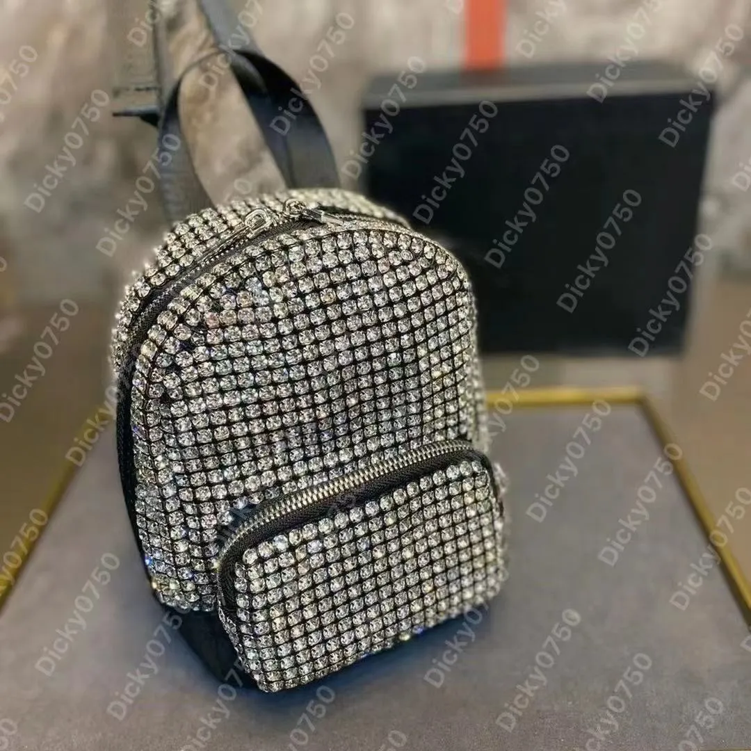 Designer rugzak mini handtas diamant grote tas vrouwen lederen rugzak kristal kleine mannen portemonnee schouder handtassen schooltas laptop rugzakken dame Dicky0750