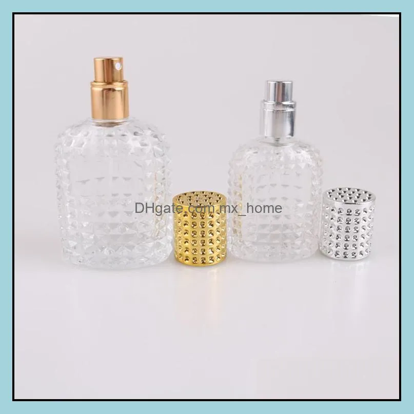 new Glass Bottle with Spray Empty with Atomizer Refillable Bottles 30ml 50ml pineapple bottle Portable Glass Perfume Bottle Spray