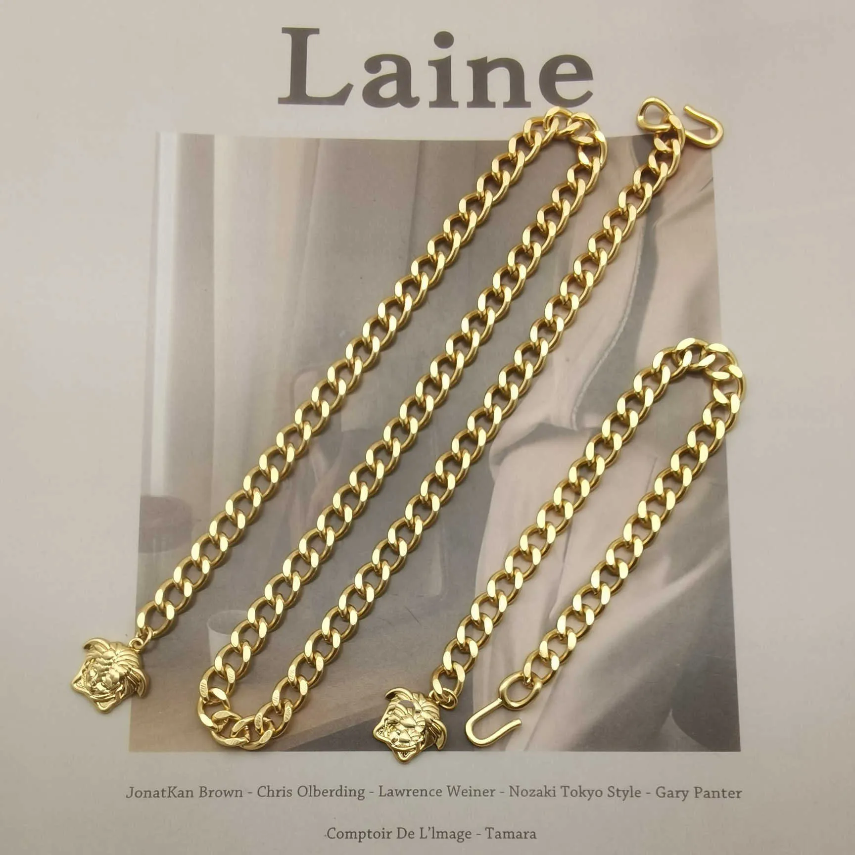 Modedesigner halsband V Letter Pendant Banshee Medusa Head 18K Gold Plated Womens Ve034