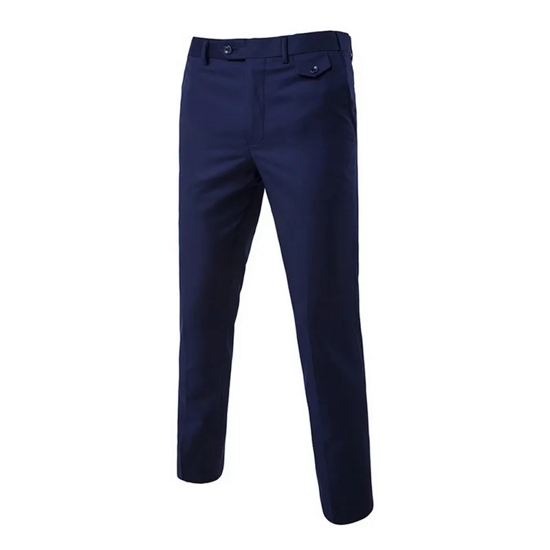 chinese dress ladies Mens Slim Fit Light Gray Flat Front Wool Dress Pants, 36 main image 0