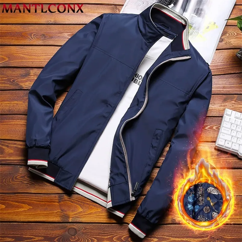 MANTLCONX Plus Size New Winter Jacket Hommes Épaissir Chaud s Coupe-Vent s Manteau Casual Zipper Outwear LJ201013