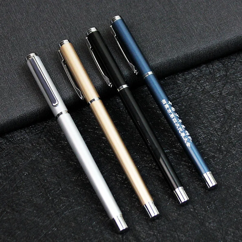 شعار قابلة للتخصيص Pallpoint Pen Fashion Date 0.5mm point Pens Office Office Writing Screen