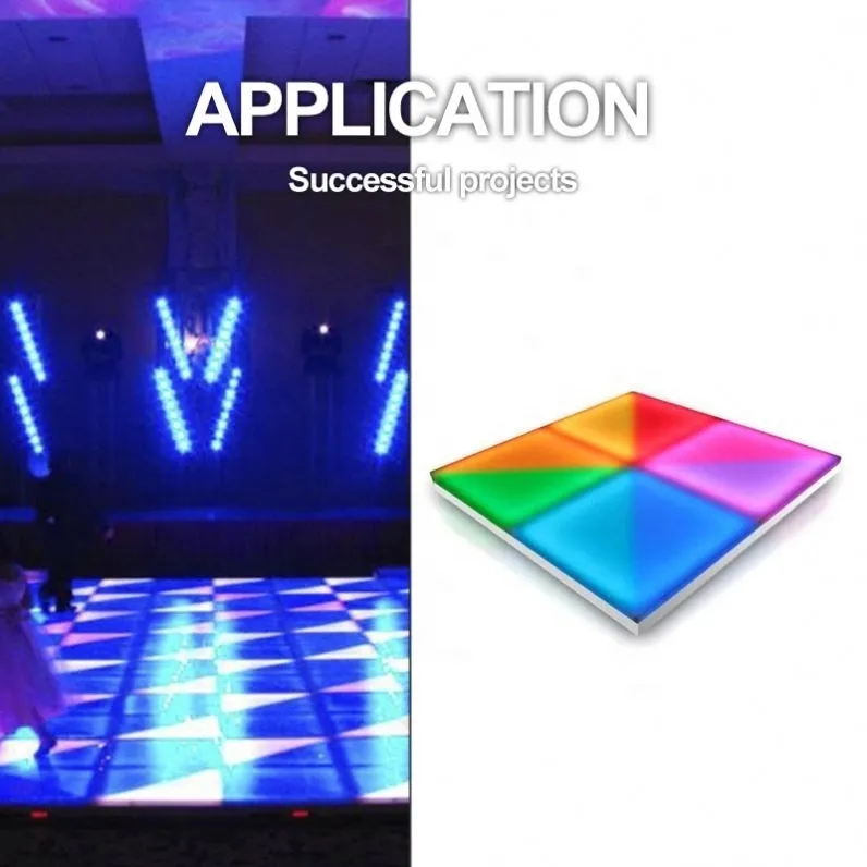 Fabrikspris 1mx1m Dance Floor Acrylic DMX Control RGB Stage Light