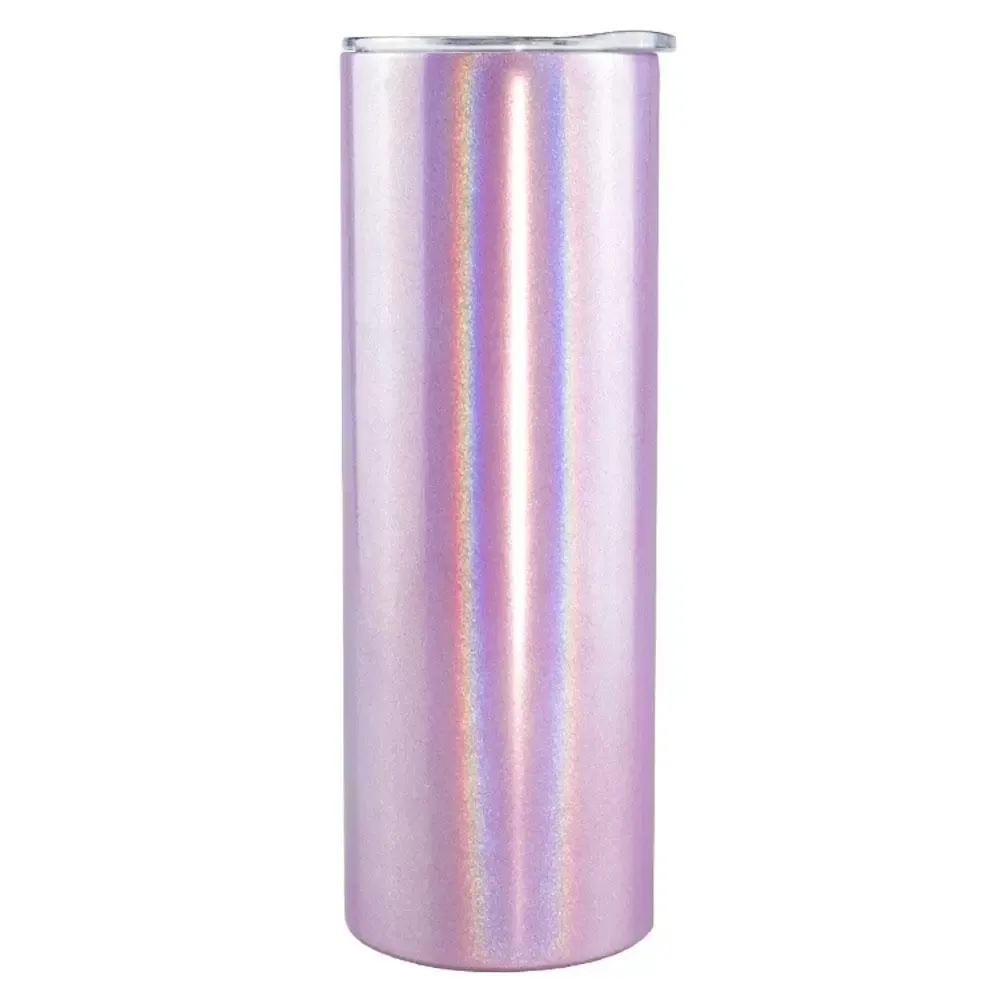 US Stock Glitter stainless steel double wall 20 oz cups holographic glitter sublimation tumbler fy4373 0307