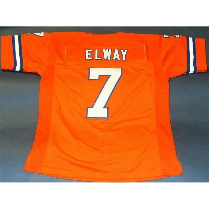 Chen37 Custom Men Youth Women John Elway Football Jersey Size S-5XLまたはカスタム任意の名前または番号ジャージー