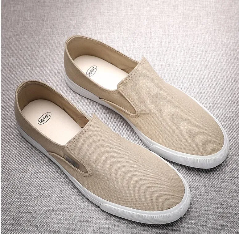 yakuda online store sale Canvas shoes mens versatile leisure Sneakers pedal old Beijing cloth Korean breathable lazy shoes Sports Outdoors Outdoor Shoes