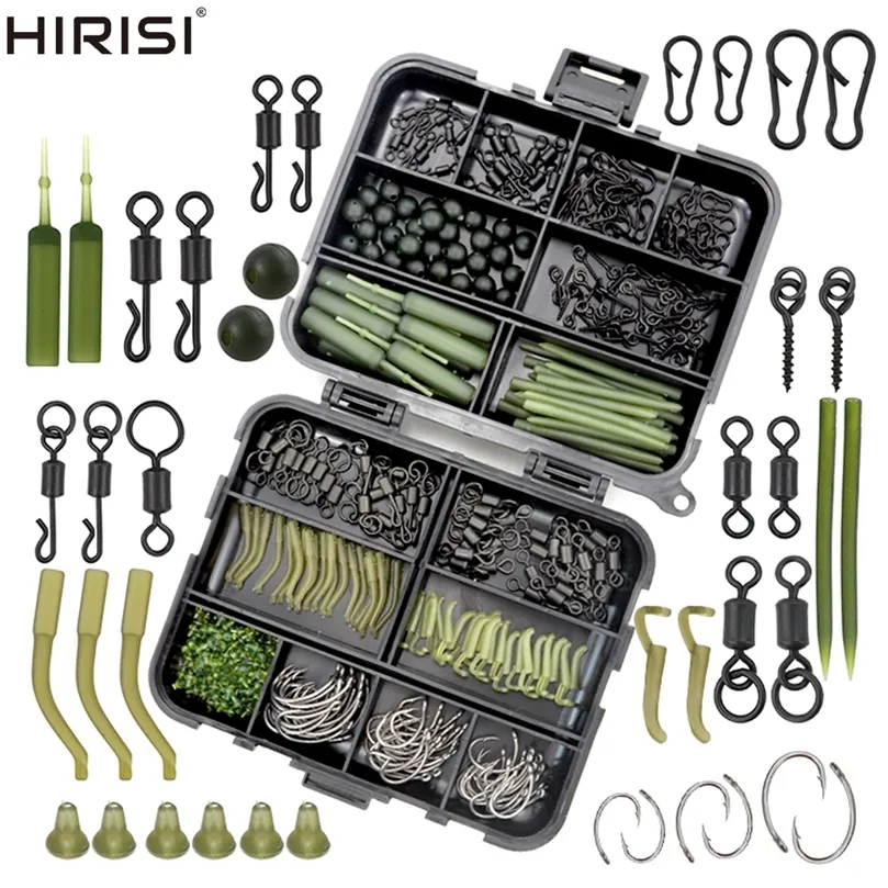 Carp Fishing Accessories Kit 420x Swivels, Snaps, Sleeves, Hook