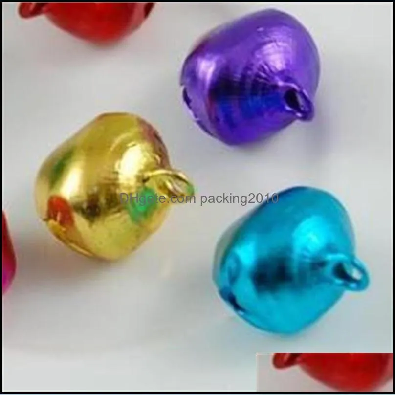 Aluminum Color Small Bell Jewelry Charm Accessories Pendant Hand Made Bells Decor Diy Craft Festive Pet Supplies 0 5bn4 jj
