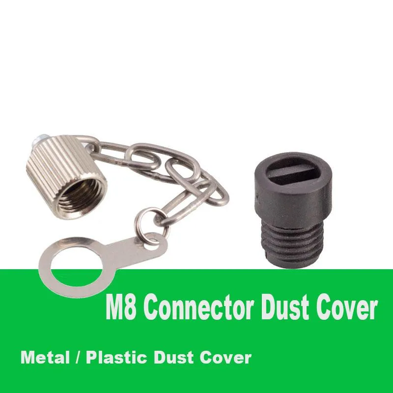Andra belysningstillbehör m8 kontaktdamm täcker inner yttre tråd plast metall vattentät lock ip67 plug skydd capeother