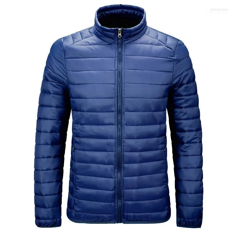 Herren Daunenparka Herbst Winter Parka Jacke Herren 2022 Mode Stehkragen Winddicht Kapuzenmantel Reißverschluss Hombre Invierno Große Größe M-4XL