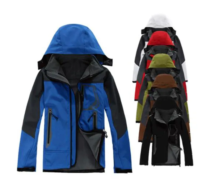 Woman Men Waterproof Breathable Softshell Jacket Men Outdoors Sports Coats Ski Hiking Windproof Winter Outwear Soft Shell