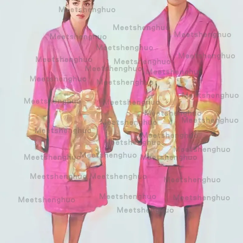 Designer nightgown men's pure cotton nightgown bibulous kimono bathrobe men's and women's bathrobe long yu robe cotton hotel spring and autumn Sweaters L-4XL