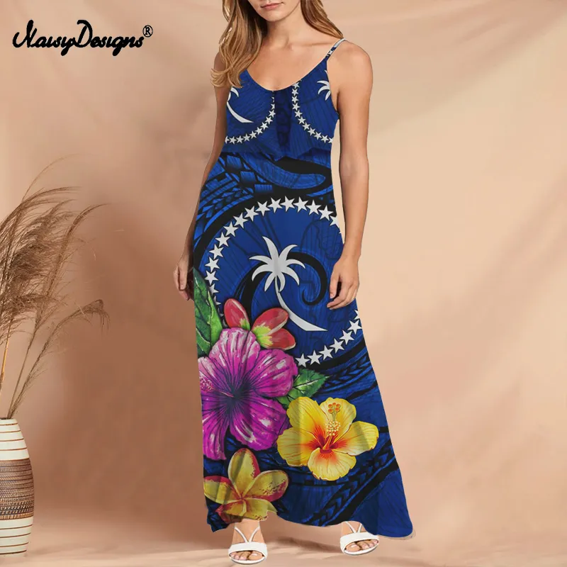 Noisydesigns Vintage Chic Mulheres Vestido Longo Étnico Floral Imprimir Bohemian V-Pescoço Maxi Vestidos Senhoras Verão Boho Oversize 3XL 4XL 220627