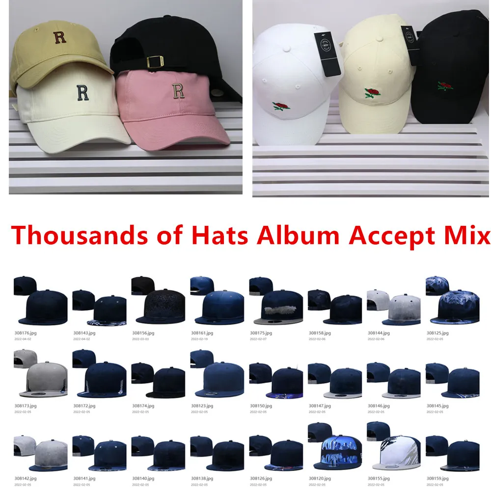 Wholesale Teams American Fooball Hat l Baseball Basketball Cap for Man and Women Sports Snapback Hats Fitted Caps thousands of Hats Album Accept Mix Order