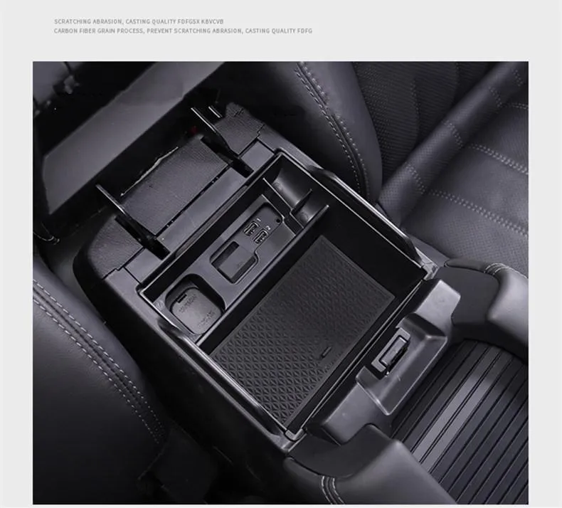Car Organizer Armrest Box Storage For 6 Atenza 2022 Accessories Center Console Tray Black