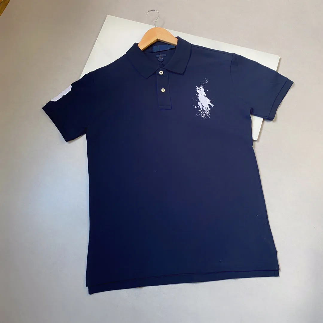 Ralphs Lauren Designer toppar Polo Mens Paul Tshirts Big Horse America RL Embroidery Womens Letter 3 T-shirts Tryck Polos Summer Casual SHORT SLEEVE6369