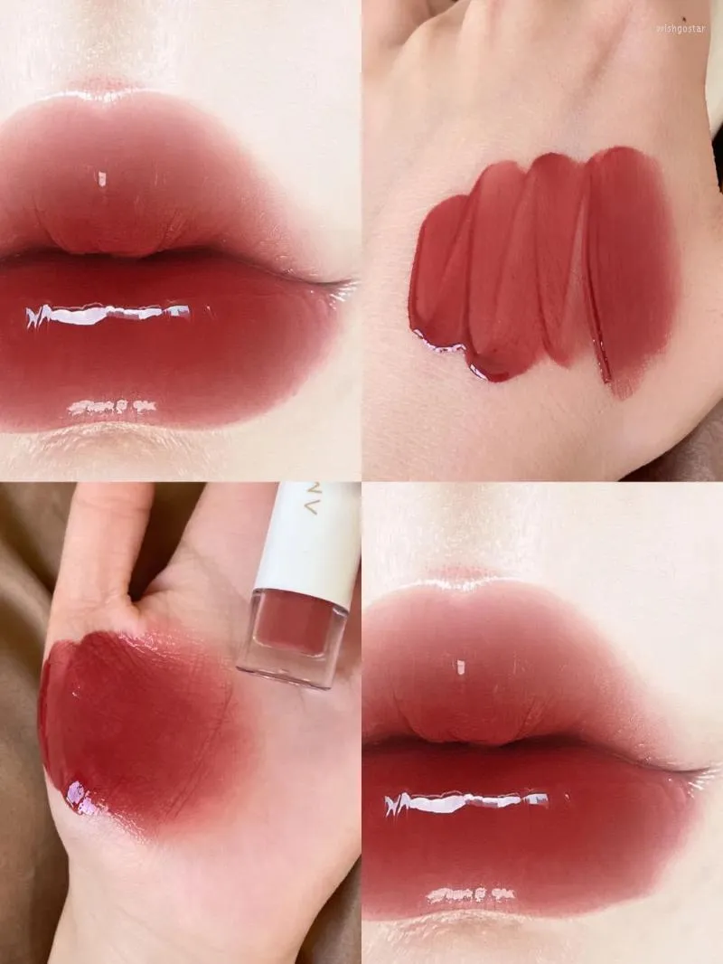 Brillant à lèvres velours mat miroir Surface rouge à lèvres femmes maquillage cosmétique longue durée et imperméable hydratant Wish22