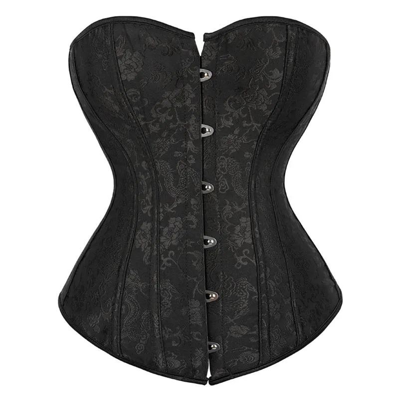 Bustiers Corsets Mulheres Corset Sexy Slim Burlesco Cetin Body Shaper sem alças e Bustierbustiers