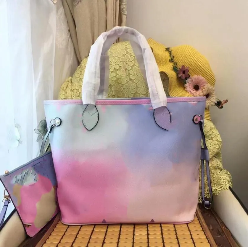 Yeni moda hakiki deri kadın çanta bayanlar tasarımcı kompozit çanta bayan el çantası omuz tote kadın çanta cüzdan MM boyutu M59859