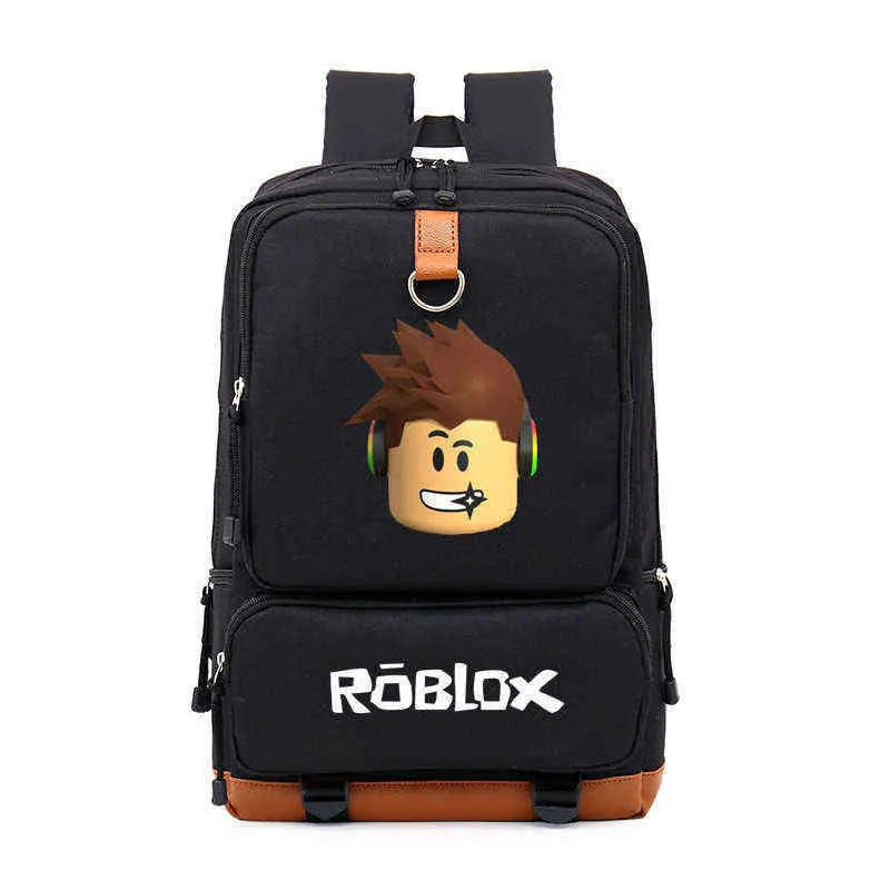 학교 가방 Roblox backpack for teenagers 여자 아이 소년 소년 어린이 학생 여행 백팩 어깨 가방 노트북 볼사 에스코 라파