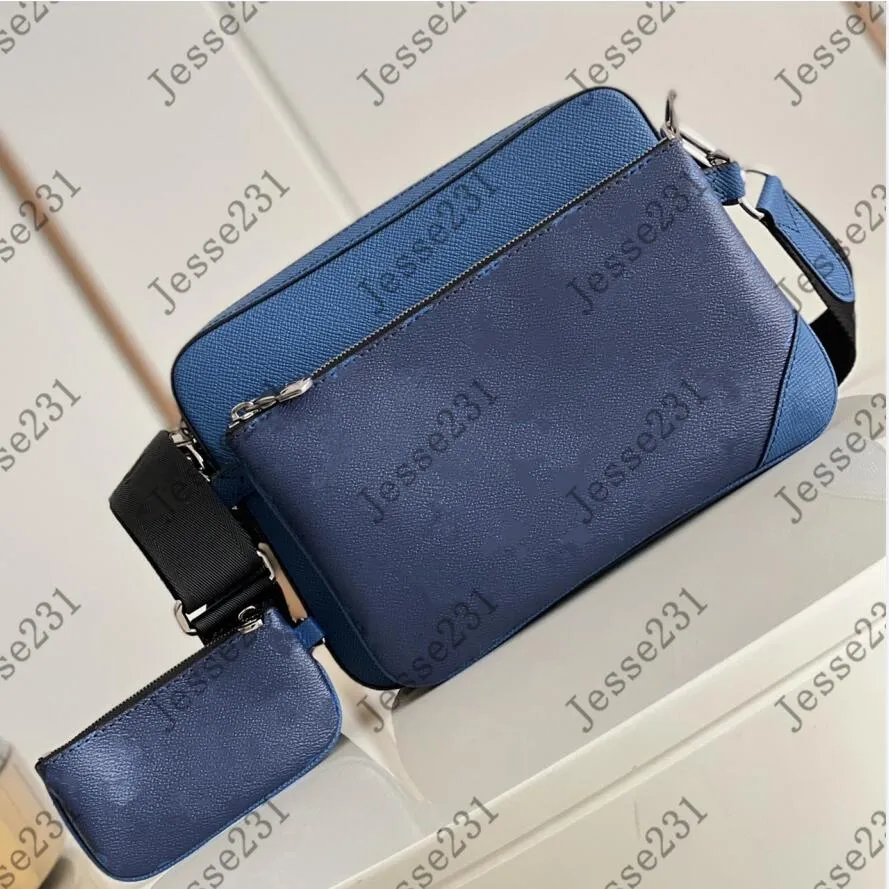 5A Kalite Orijinal Deri Tasarımcı Lady Bag Crossbody Omuz Çantaları 3pcs Çıkarılabilir Messenger Çanta Erkekler Çapraz Vücut 3 Aradan 1 Set Kadın Çanak Cüzdan M69443 Kutu