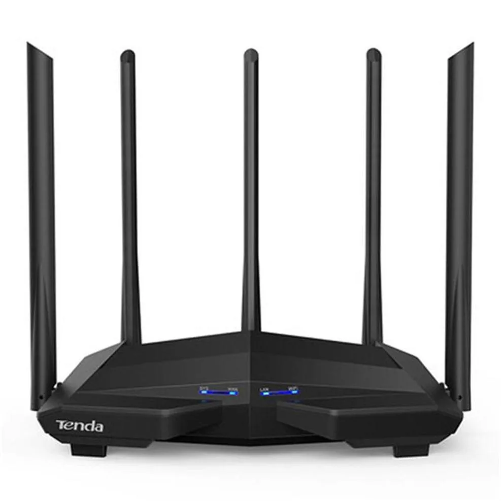 Epacket Tenda AC11 AC1200 Routeur Wifi Gigabit 2 4G 5 0GHz Double Bande 1167Mbps Répéteur Routeur Sans Fil avec 5 Antennes à Gain Élevé237344Z