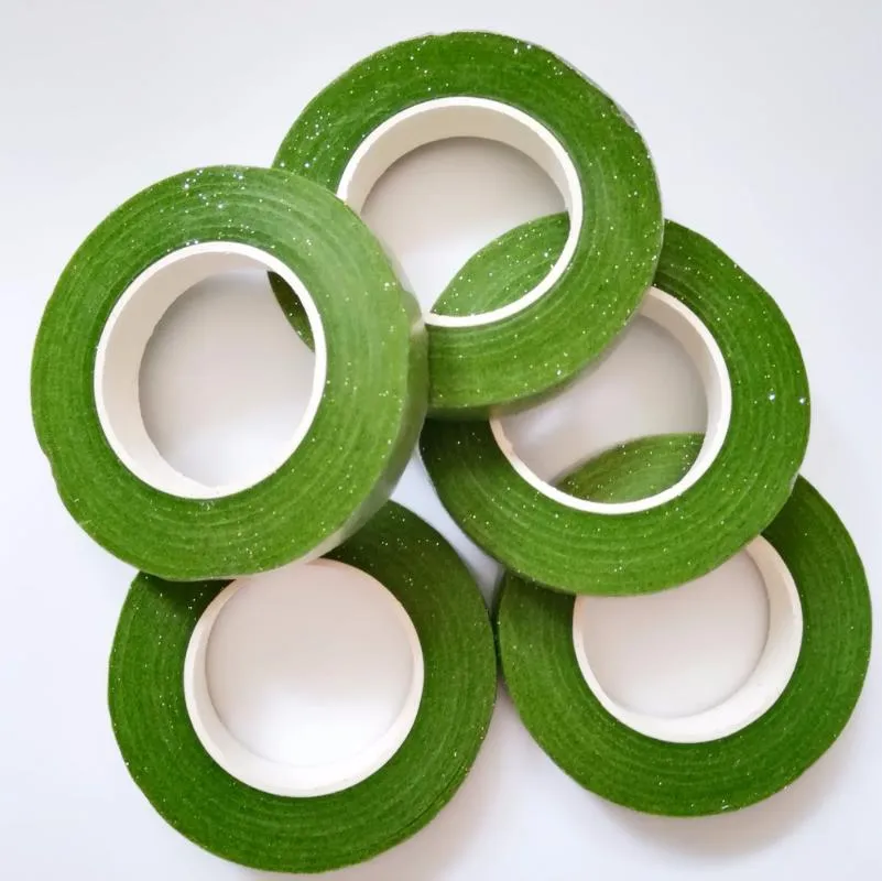 Decorative Flowers & Wreaths 1pcs Paper Tape Flower For Nylon Stocking Accessory GreenDecorative