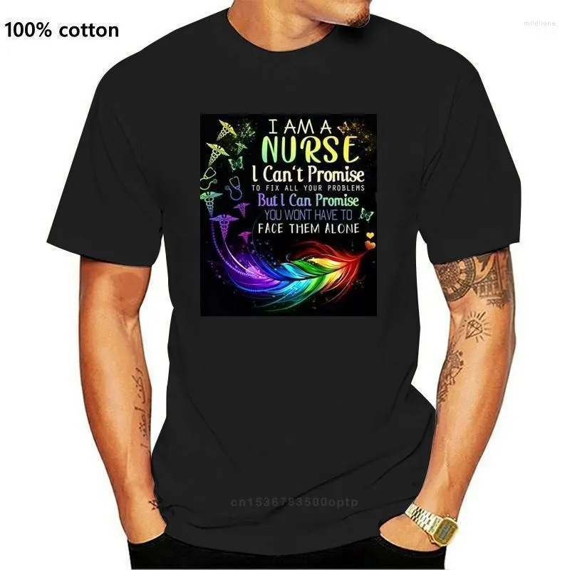 Men's T-Shirts I'M A I Promise You Won'T Have To Face Them Alone Ladies T-Shirt Cotton Gyms Fitness Tee Shirt Mild22