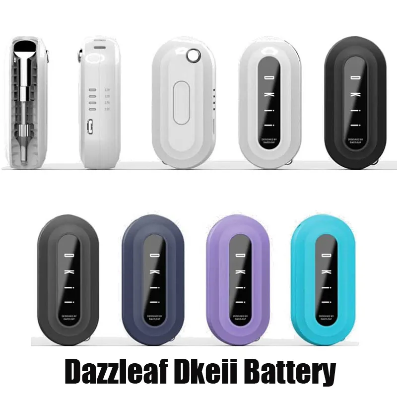 100% originele Dazzleaf DKEII Box Batterij 650 mAh Voorverwarm variabele spanningscartridge Flip Style Mod Pen voor 510 draadtanks Vape Carts Authentiek versus Dazzvape U-Key Dek II