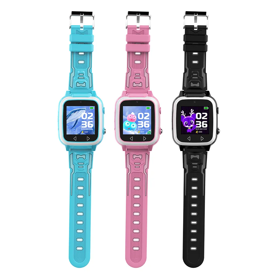 Y8X Smart Watch 4G Educatieve kinderen bekijkt 25 games zaklamp Muziekvideo Record Player Kids Gift met retailpakket